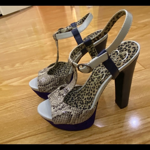 Jessica Simpson platform shoes 6 inches heels - Picture 4 of 4